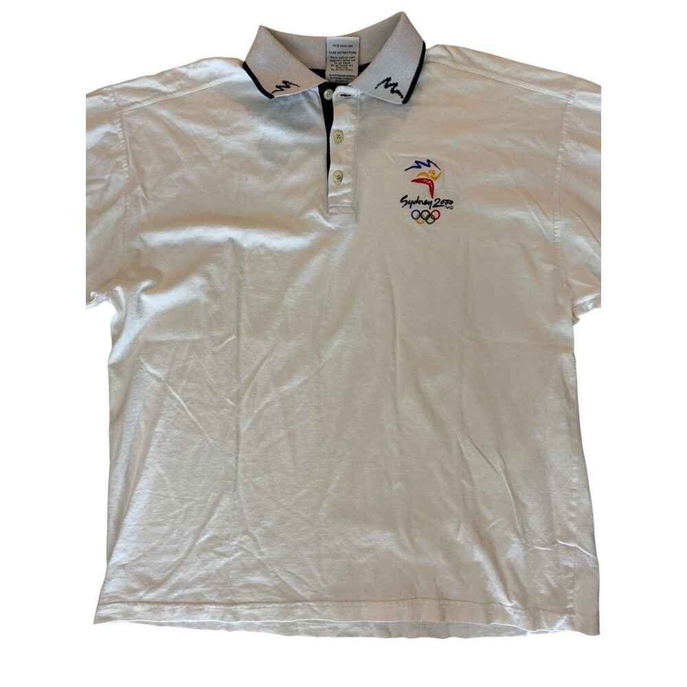 Sydney‎ 2000 Olympics Polo Shirt Men’s Large Official Licensed White Australia